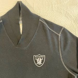 NWT Tommy Bahama Sweater Shawl Swing Pass NFL Raiders New XL
